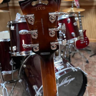 D'Angelico Premier DC Semi-Hollow Double Cutaway with Stop-Bar Tailpiece 2023 - Present - Brown Burst image 5