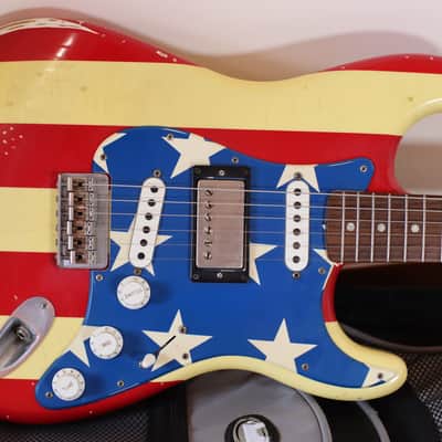 Fender Wayne Kramer Artist Series Signature Stratocaster 2011 Stars & Stripes image 2