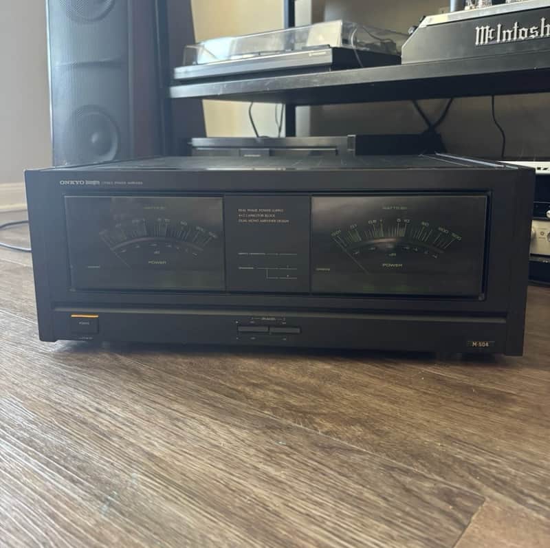 ⭐️Onkyo Integra M-504 Stereo Power Amplifier 165WPC @ 8Ω⭐️For Repair Please Read