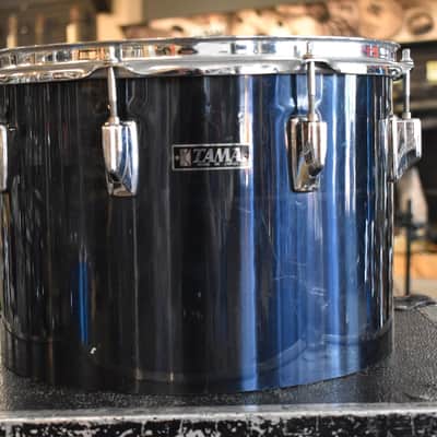 Vintage 1980s Tama Imperialstar 10 x 14 Concert Tom in Midnight Blue image 2