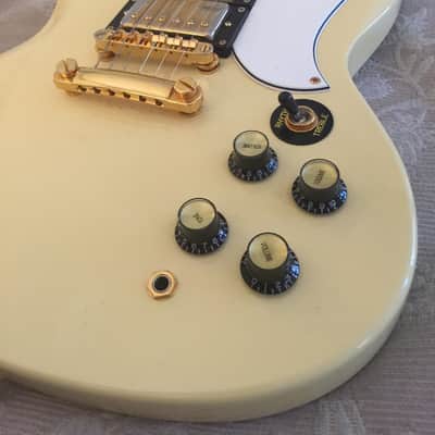Epiphone SG Custom 3 Pickup White/Gold image 9