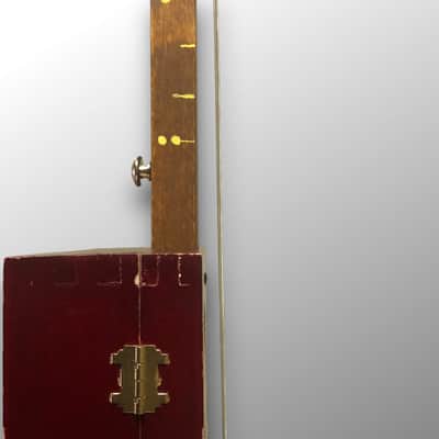 Leather Rose 3-String Slide Acoustic/Electric Guitar image 7
