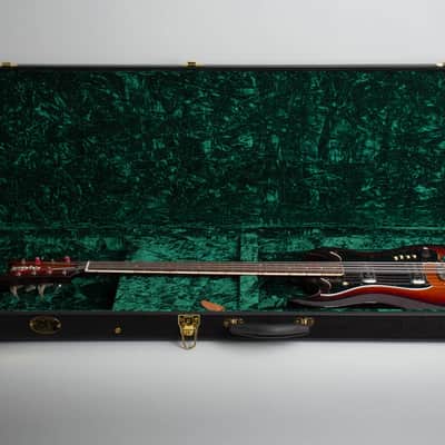 Hagstrom  H-8 8-String Bass Solid Body Electric Bass Guitar (1968), ser. #748005, black hard shell case. image 10
