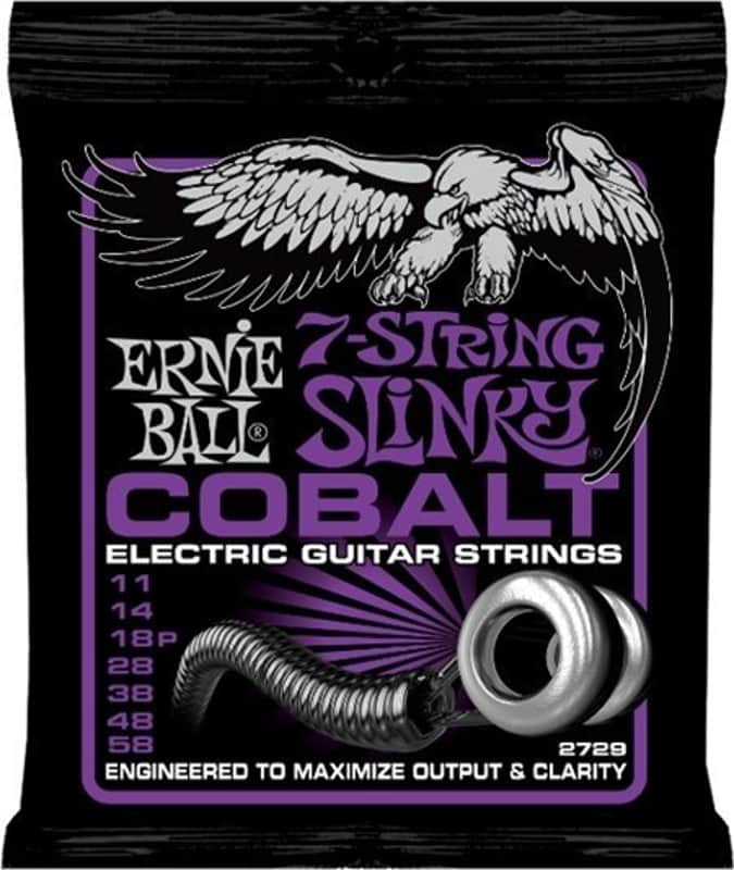 Ernie Ball 2729 7-String Cobalt Power Slinky image 1