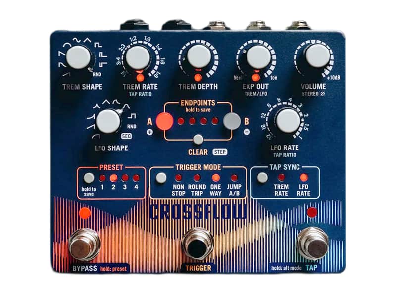 Intrepid Audio Crossflow Stereo Tremolo + Expression Pedal image 1