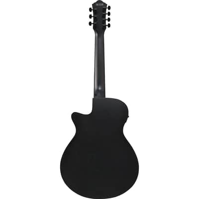 Ibanez AEG Series 7-String Acoustic Electric Guitar, Black Out image 4