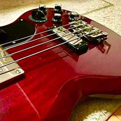 EPIPHONE ELITIST EB3 SHORT SCALE BASS 2005 - CHERRY image 12