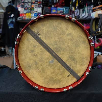 Slingerland RadioKing 1950's - Fire Engine Red Lqr. 10x14'' Maple /Mahogany Shell Vintage Snare image 10