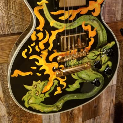 Gibson Les Paul Custom 2003 Black Dragon image 2