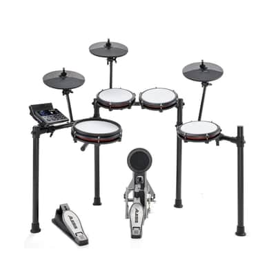 Alesis Nitro Max Kit Electronic Drum Set Bundle with Throne and Headphones image 2