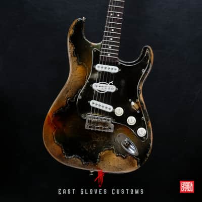 Fender Stratocaster Green Paisley Heavy Aged Relic by East Gloves Customs image 10