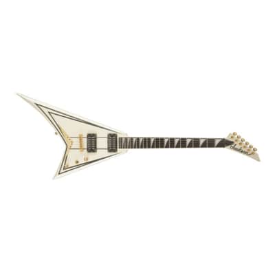 Jackson Pro Series Rhoads RRT-3 6-String Electric Guitar with Ebony Fretboard (Right-Handed, Ivory with Black Pinstripes) image 4