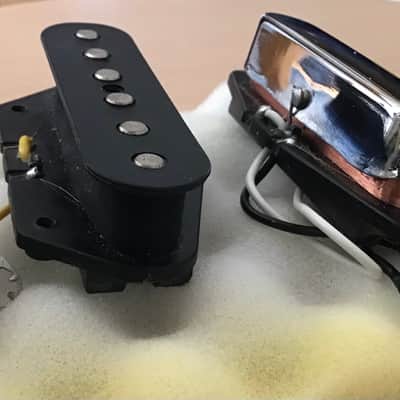 Fender Mex Telecaster Pickup Set 2007s - Chrome / Black image 2