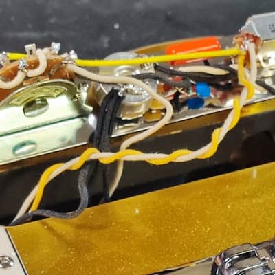 MyDream Partcaster Custom Built - Gold and Silver Babicz image 12