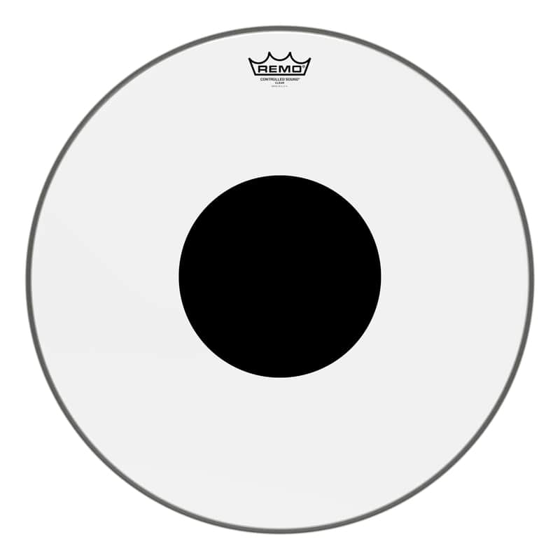 Remo Controlled Sound Clear with Black Dot Bass Drum Head 20" image 1