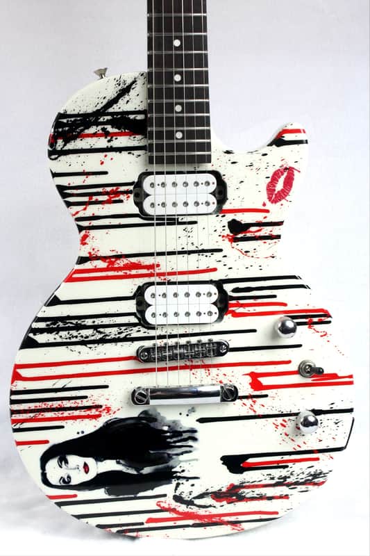 Custom Painted and Upgraded Epiphone Les Paul Special II LE Guitar