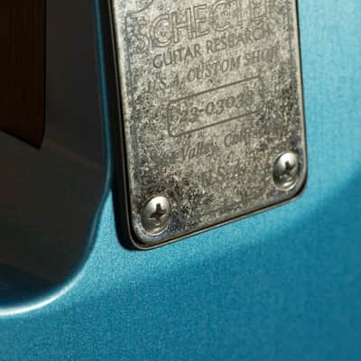 Schecter USA Custom Shop Nick Johnston PT S/H Wembley - Macassar Ebony - Atomic Sapphire Aged Nitro image 6
