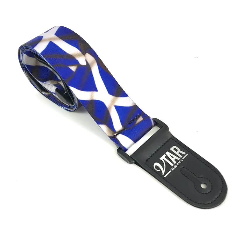 L g Vtar Scottish Saltire Flag Style and Vegan Guitar Strap wi...