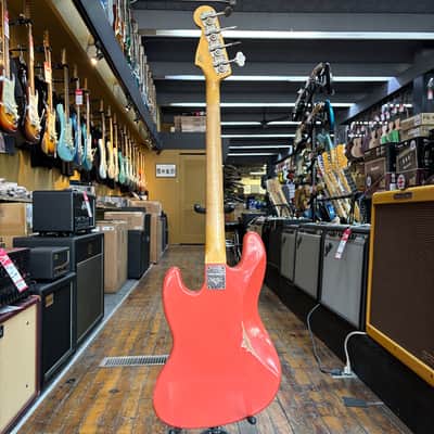 Fender Custom Shop Limited Edition 1964 Jazz Bass Relic Aged Tahitian Coral w/Hard Case image 6