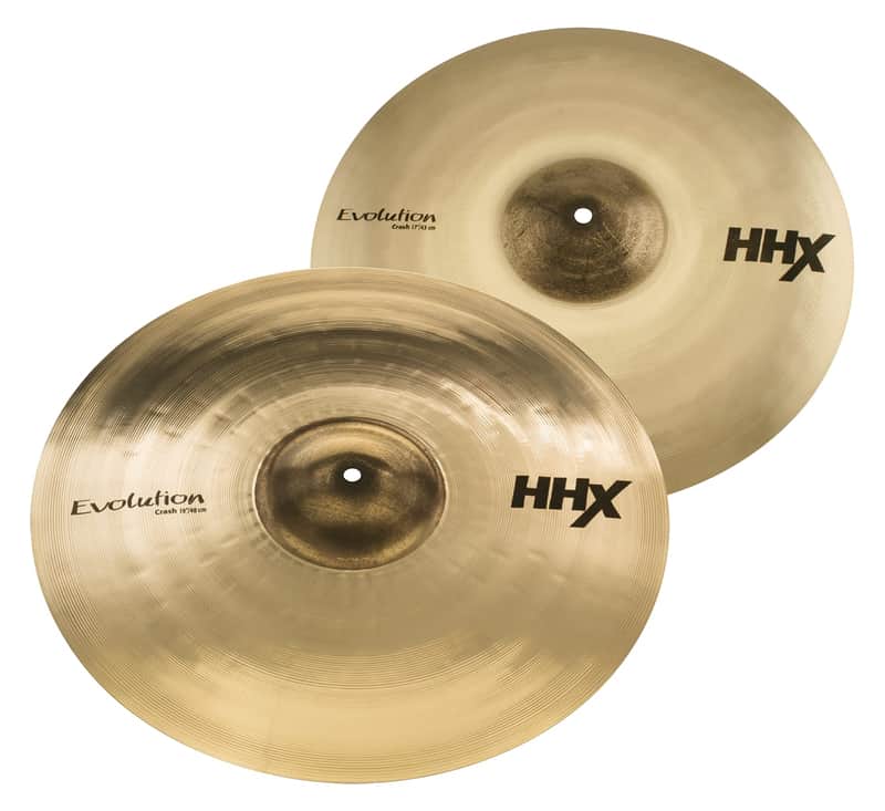 SABIAN 15004XEB HHX Evolution Crash 2-Pack Cymbal Package Brilliant Finish Made In Canada imagen 1