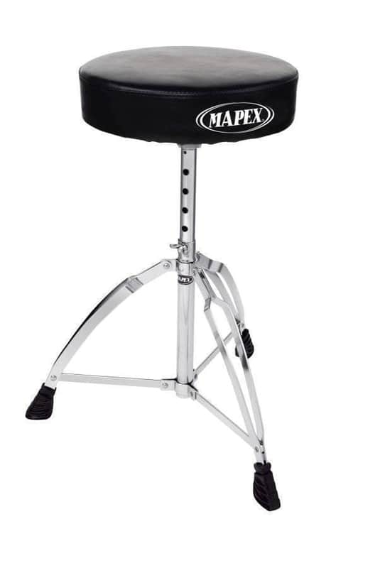 Mapex T270A Round Top Lightweight Drum Throne 2010s - Black/Chrome image 1
