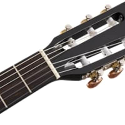 Fender CN-140SCE Nylon Thinline Acoustic Electric Guitar. Walnut FB, Black w/case image 15