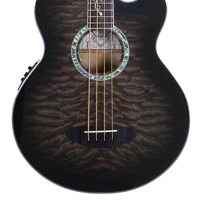 Michael Kelly MKD4SSBSFR Dragonfly 4 Quilt Maple Top Mahogany Neck 4-String Acoustic Electric Bass Guitar image 1