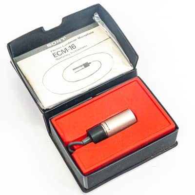 Sony ECM-16 Electret Condenser Microphone – Vintage – w/ Case & Manual – Japan image 6