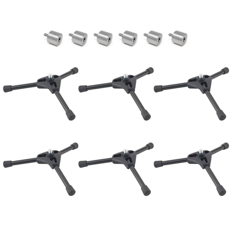 K&M Tripod Stands for Ape Labs Neon Pix | 6-Pack Floor Stands for Neon & Neon Pix image 1