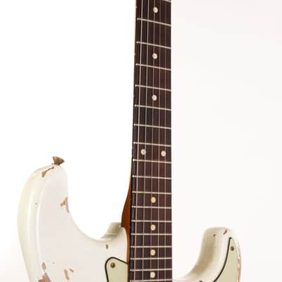 Fender Custom Shop White Lightning Stratocaster HSS Olympic White over Lake Placid Blue 2020 image 7