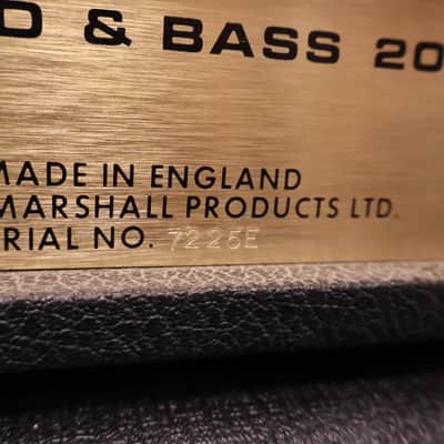 Marshall 1973 Lead and Bass 20 model 7225E (Vintage) 220 volt image 8