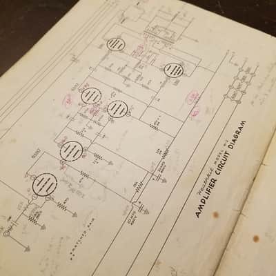 Heathkit Original User, Assembly Manual W-2 Tube Amp Williamson Type Amplifier dual chassis 595-50 1950s - Yellow image 3