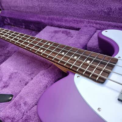 Clip TBS-4 Bass Guitar Short Scale Telebass Lavender Mist image 6