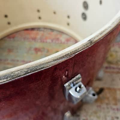 Ludwig Super Classic 22-16-13" 3-ply Drum Kit in Red Sparkle - Keystone Badge 1964 image 10
