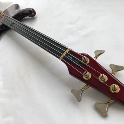 1985 Tune Bass Maniac Fretless TB-4/FL TRS image 16