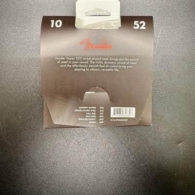 Fender Super 250's Nickel-Plated Steel Electric Guitar Strings - .010-.052 image 2