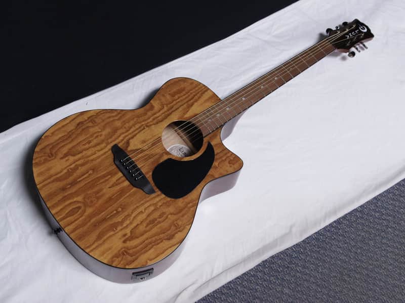 Luna Gypsy Quilt Ash Acoustic-Electric Natural | Reverb