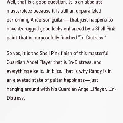 Beautiful Tom Anderson Guitarworks Guardian Angel Player Guitar Tales 12/09/19 image 21