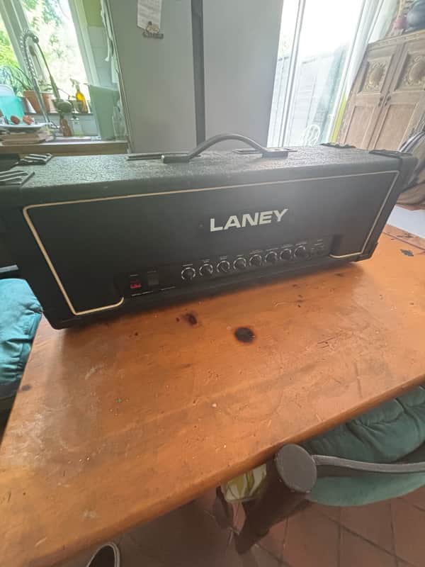 Laney AOR-100 pro tube 100w head 1989 - Black tolex image 1