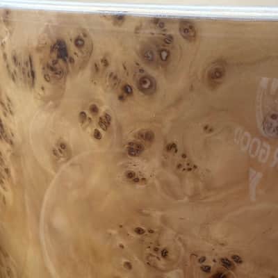 POPLAR MAPPA BURL exotic wood and Maple 7 pcs shell set - 5 ply core shells - Clear gloss polished BEST OFFERS ACCEPTED! image 10