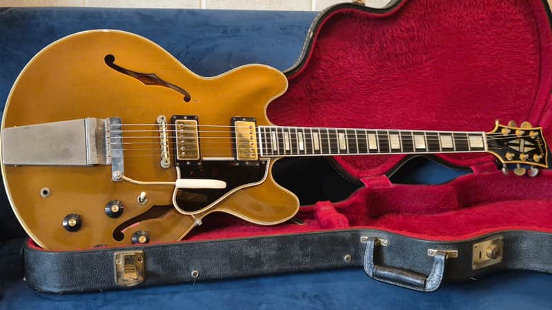 Gibson ES-355TD Mono in Sparkling Burgundy (aka goldtop 335 with vibrato...) image 1
