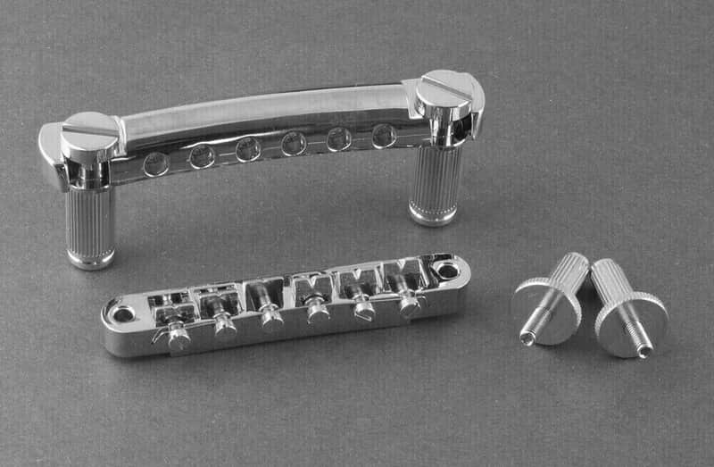 ABR-1 Bridge and Aluminum Stop Tail Piece Nickel ABRWRB-N KSTOPAL-N image 1