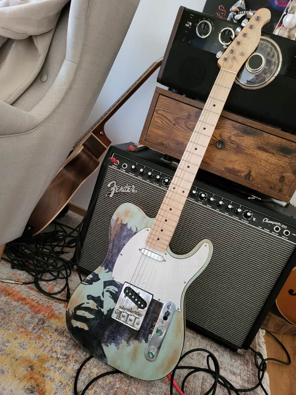 Jimi Hendrix  Telecaster Steel E-Gitarre Guitar   2024 image 1