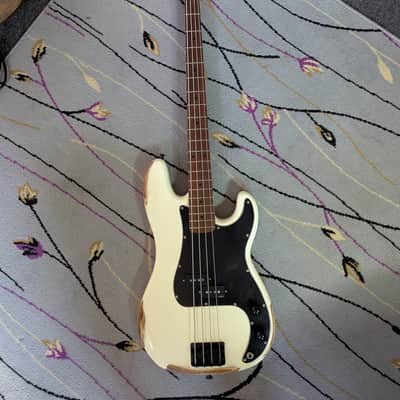 Custom Fender Squier Precision P Bass w/ EMG Geezer Butler Signature Pickups image 1