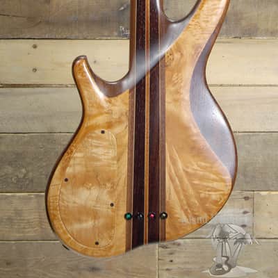 Lea Custom 4 String Electric Bass Guitar Walnut w/ Case image 6