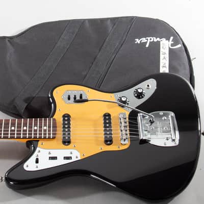 2022 Fender Japan FSR Traditional 60s Jaguar – Black w/ Gold Anodized Guard (Ishibashi Exclusive) image 1
