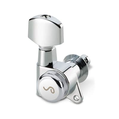 Schaller M6 Locking Single Tuner 135 Screw (Right Handed, Chrome, 19.5 mm) image 1