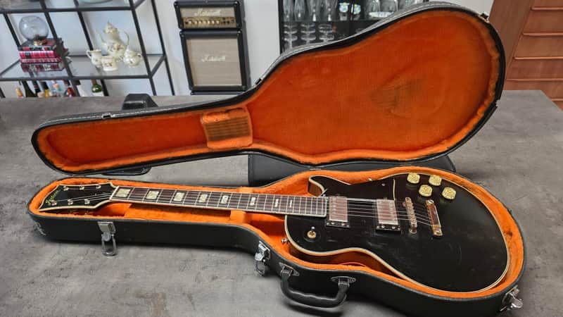 1969 Jedson Les Paul Standard David Gilmour Black Heavy Relic Aged Road Worn Vintage late 60s early 70s British UK brand Made in Japan MIJ MJ RARE Singlecut LP Artist Japanese Electric Guitar Open Book Headstock image 1