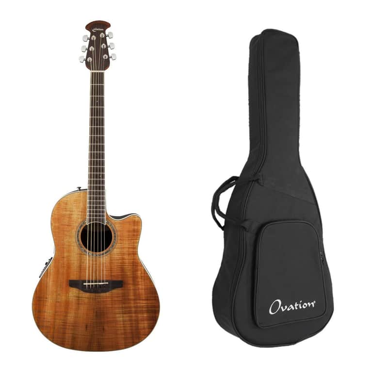 Ovation Koa Celebrity Standard Plus Acoustic-Electric Guitar + Ovation Standard Gig Bag image 1
