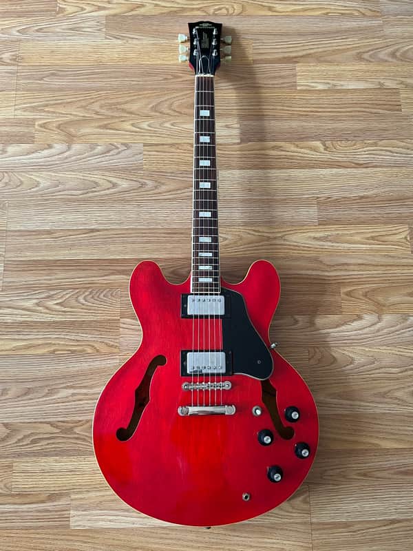 Fernandes FSA-60 1978 Stone Logo Cherry Red ES-335 Made in | Reverb